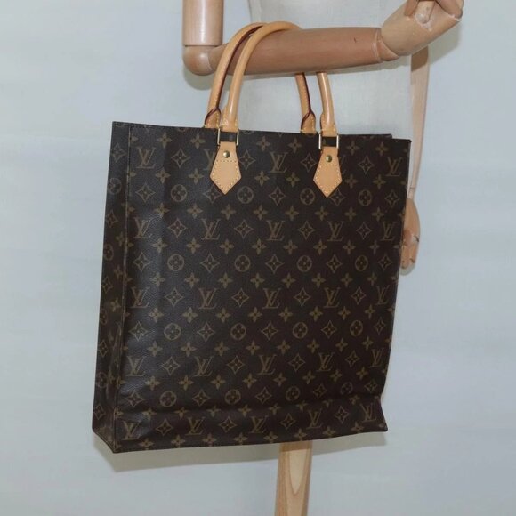 LOUIS VUITTON Monogram Sac Plat Hand Bag M51140 LV Auth 120846 - Picture 3 of 16